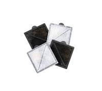 Ion-X - Filtros de fuente para mascotas, paquete de 4, doble filtración para agua más limpia y fresca, filtro de fuente de agua de repuesto para fuentes de agua PetSafe Outlast sin bomba para mascotas