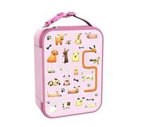 ion8 Bolsa Termica Porta Alimentos, Cremallera Fácil Acceso en 3 Lados, Bolsillo Externo para Botellas, Acolchado y Forrado Lavable, Parche de Nombre, Poliéster, Impreso, Perros