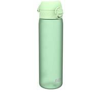 Ion8 Botella Agua, 500ml, a Prueba de Fugas, Fácil de Abrir, Cerradura Segura, Apta para Lavavajillas, Sin BPA, Asa de Transporte, Fácil de Limpiar, Neutro en Carbono, Verde Surf
