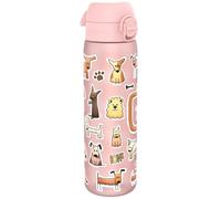 ion8 Botella Agua, 500ml, a Prueba de Fugas, Fácil de Abrir, Cerradura Segura, Apta para Lavavajillas, Sin BPA, Asa de Transporte, Fácil de Limpiar, Neutro en Carbono, Perros