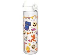 ion8 Botella Agua, 500ml, a Prueba de Fugas, Fácil de Abrir, Cerradura Segura, Apta para Lavavajillas, Sin BPA, Asa de Transporte, Fácil de Limpiar, Neutro en Carbono, Fútbol