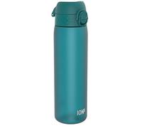 ion8 Botella Agua, 500ml, a Prueba de Fugas, Fácil de Abrir, Cerradura Segura, Apta para Lavavajillas, Sin BPA, Asa de Transporte, Fácil de Limpiar, Neutro en Carbono, Aguamarina