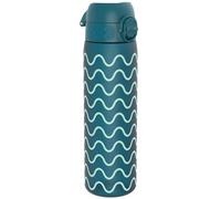 ion8 Botella Agua, 500ml, a Prueba de Fugas, Fácil de Abrir, Cerradura Segura, Apta para Lavavajillas, Sin BPA, Asa de Transporte, Fácil de Limpiar, Neutro en Carbono, Olas