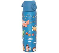 ion8 Botella Agua, 500ml, a Prueba de Fugas, Fácil de Abrir, Cerradura Segura, Apta para Lavavajillas, Sin BPA, Asa de Transporte, Fácil de Limpiar, Neutro en Carbono, Aviones