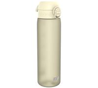 ION8 Botella Agua, 500ml, a Prueba de Fugas, Fácil de Abrir, Cerradura Segura, Apta para Lavavajillas, Sin BPA, Asa de Transporte, Fácil de Limpiar, Neutro en Carbono, Blanco Cremoso