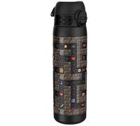 Ion8 Botella Agua Acero Inoxidable Termica, 500ml, a Prueba de Fugas, Fácil de Abrir, Cerradura Segura, Aptas para Lavavajillas, Adapta a Portavasos, Asa de Transporte, Diseño Jugador