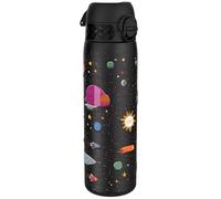 Ion8 Botella Agua Acero Inoxidable Termica, 500ml, a Prueba de Fugas, Fácil de Abrir, Cerradura Segura, Aptas para Lavavajillas, Adapta a Portavasos, Asa de Transporte, Diseño Naves espaciales