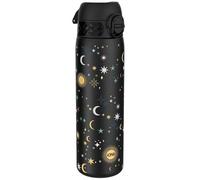 ion8 Botella Agua Inox Ligero, 600ml, Sin Aislamiento, a Prueba de Fugas, Fácil de Abrir, Aptas para Lavavajillas, Cerradura Segura, Fácil de Limpiar, en Relieve, Celestial
