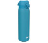 ion8 Botella Agua Inox Ligero, 600ml, Sin Aislamiento, a Prueba de Fugas, Fácil de Abrir, Cerradura Segura, Aptas para Lavavajillas, Fácil de Limpiar, Resistente a Rayones, Azul