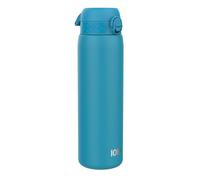 ion8 Botella Agua Inox Ligero de 1 Litro, Sin Aislamiento, a Prueba de Fugas, Fácil de Abrir, Cerradura Segura, Aptas para Lavavajillas, Resistente a Rayones, Azul