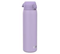 ion8 Botella Agua Inox Ligero de 1 Litro, Sin Aislamiento, a Prueba de Fugas, Fácil de Abrir, Cerradura Segura, Aptas para Lavavajillas, Resistente a Rayones, Púrpura Claro