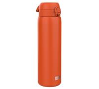 ION8 Botella Agua Inox Ligero de 1 Litro, Sin Aislamiento, a Prueba de Fugas, Fácil de Abrir, Cerradura Segura, Aptas para Lavavajillas, Resistente a Rayones, Naranja Cálido