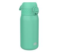 ion8 Botella Agua Inox Ligero para Niños, 400ml, Sin Aislamiento, a Prueba de Fugas, Fácil de Abrir, Cerradura Segura, Aptas para Lavavajillas, Fácil de Limpiar, Resistente a Rayones, Turquesa