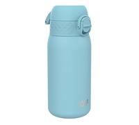 ion8 Botella Agua Inox Ligero para Niños, 400ml, Sin Aislamiento, a Prueba de Fugas, Fácil de Abrir, Cerradura Segura, Aptas para Lavavajillas, Fácil de Limpiar, Resistente a Rayones, Azul De Alaska