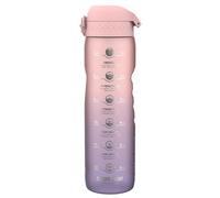 ion8 Botella de Agua 1 Litro, 1000 ml, a Prueba de Fugas, Fácil de Abrir, Cerradura Segura, Asa de Transporte, Apta para Lavavajillas, Sin BPA, Ideal para Deporte,Motivator Lila Claro Y Cuarzo Rosa
