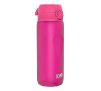 ion8 Botella de Agua, 750ml, Deportiva, a Prueba de Fugas, Fácil de Abrir, Cerradura Segura, Asa de Transporte, Apta para Lavavajillas, Agarre Contorneado, Sin BPA, Neutro en Carbono, Rosa