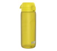 Ion8 Botella de Agua, 750ml, Deportiva, a Prueba de Fugas, Fácil de Abrir, Cerradura Segura, Asa de Transporte, Apta para Lavavajillas, Agarre Contorneado, Sin BPA, Neutro en Carbono, Amarillo