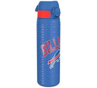ion8 NFL Buffalo Bills Botella De Agua De Acero Ligera, 600 ml/20 oz, Sin Aislamiento, A Prueba De Fugas, Fácil De Abrir, Cierre Seguro, Apta Para Lavavajillas, Tapa Abatible, Cabe En Portavasos