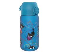 ION8 Botella de Agua para Niños, 350ml, a Prueba de Fugas, Fácil de Abrir, Cerradura Segura, Apta para Lavavajillas, Sin BPA, Asa de Transporte, Fácil de Limpiar, Neutro en Carbono, Gatos