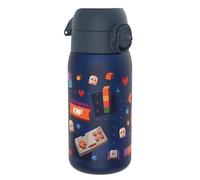 ion8 Botella de Agua para Niños, 350ml, a Prueba de Fugas, Fácil de Abrir, Cerradura Segura, Apta para Lavavajillas, Sin BPA, Asa de Transporte, Fácil de Limpiar, Neutro en Carbono, Jugador