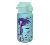 ion8 Botella de Agua para Niños, 350ml, a Prueba de Fugas, Fácil de Abrir, Cerradura Segura, Apta para Lavavajillas, Sin BPA, Asa de Transporte, Fácil de Limpiar, Neutro en Carbono, Sirenas