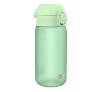 ion8 Botella de Agua para Niños, 350ml, a Prueba de Fugas, Fácil de Abrir, Cerradura Segura, Apta para Lavavajillas, Sin BPA, Asa de Transporte, Fácil de Limpiar, Neutro en Carbono, Verde Surf