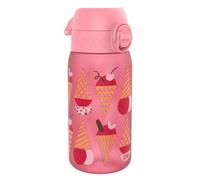ion8 Botella de Agua para Niños, 350ml, a Prueba de Fugas, Fácil de Abrir, Cerradura Segura, Apta para Lavavajillas, Sin BPA, Asa de Transporte, Fácil de Limpiar, Neutro en Carbono, DiseñoHelado