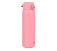 Ion8 Botella Térmica 1 Litro, 920 ml, a Prueba de Fugas, Fácil de Abrir, Cerradura Segura, Asa de Transporte, Aptas para Lavavajillas, Acero Inoxidable, Ideal para Deportes y Yoga, Rosa,1 unidad