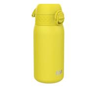 Ion8 Botella Termica de Agua Acero Inoxidable para Niños, 320ml, a Prueba de Fugas, Fácil de Abrir, Cerradura Segura, Aptas para Lavavajillas, Asa de Transporte, Fácil de Limpiar, Amarillo