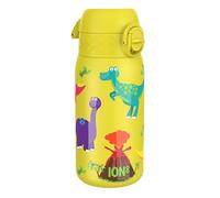 ion8 Botella Termica de Agua Acero Inoxidable para Niños, 320ml, a Prueba de Fugas, Fácil de Abrir, Cerradura Segura, Aptas para Lavavajillas, Asa de Transporte, Fácil de Limpiar, Dinosaurios