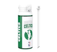 ion8 NBA Boston Celtics Botella Térmica Con Pajita Extraíble, 750ml/24oz, Aislada, A Prueba De Fugas, Fácil De Abrir, Cierre Seguro, Apta Para Lavavajillas, Tapa Abatible, Ideal Para Deportes