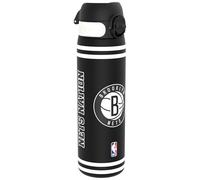 ion8 NBA Brooklyn Nets Botella Agua, 500ml, a Prueba de Fugas, Fácil de Abrir, Cerradura Segura, Apta para Lavavajillas, Sin BPA, Asa de Transporte, Fácil de Limpiar, Neutro en Carbono