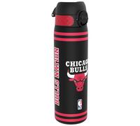 ion8 NBA Chicago Bulls Botella Agua, 500ml, a Prueba de Fugas, Fácil de Abrir, Cerradura Segura, Apta para Lavavajillas, Sin BPA, Asa de Transporte, Fácil de Limpiar, Neutro en Carbono