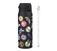 ion8 NBA Equipos Múltiples Botella Térmica Con Pajita Extraíble, 750ml/24oz, Aislada, A Prueba De Fugas, Fácil De Abrir, Cierre Seguro, Apta Para Lavavajillas, Tapa Abatible, Ideal Para Deportes