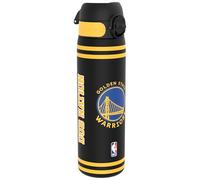 ion8 NBA Golden State Warriors Botella Agua, 500ml, a Prueba de Fugas, Fácil de Abrir, Cerradura Segura, Apta para Lavavajillas, Sin BPA, Asa de Transporte, Fácil de Limpiar, Neutro en Carbono