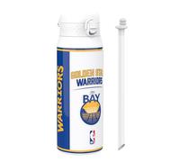 ion8 NBA Golden State Warriors Botella Térmica Con Pajita Extraíble, 750ml/24oz, Aislada, A Prueba De Fugas, Fácil De Abrir, Cierre Seguro, Apta Para Lavavajillas, Tapa Abatible, Ideal Para Deportes
