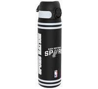 ion8 NBA San Antonio Spurs Botella Agua, 500ml, a Prueba de Fugas, Fácil de Abrir, Cerradura Segura, Apta para Lavavajillas, Sin BPA, Asa de Transporte, Fácil de Limpiar, Neutro en Carbono