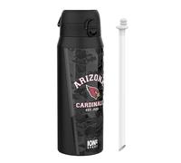 ion8 NFL Arizona Cardinals Botella Térmica Con Pajita Extraíble, 750ml/24oz, Aislada, A Prueba De Fugas, Fácil De Abrir, Cierre Seguro, Apta Para Lavavajillas, Tapa Abatible, Ideal Para Deportes