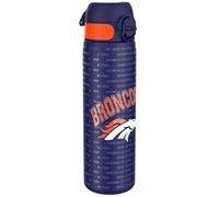 ion8 NFL Denver Broncos Botella De Agua De Acero Ligera, 600 ml/20 oz, Sin Aislamiento, A Prueba De Fugas, Fácil De Abrir, Cierre Seguro, Apta Para Lavavajillas, Tapa Abatible, Cabe En Portavasos