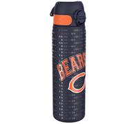 ion8 NFL Chicago Bears Botella De Agua De Acero Ligera, 600 ml/20 oz, Sin Aislamiento, A Prueba De Fugas, Fácil De Abrir, Cierre Seguro, Apta Para Lavavajillas, Tapa Abatible, Cabe En Portavasos