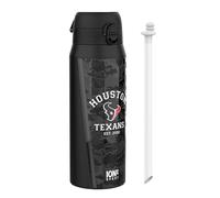 ion8 NFL Dallas Texans Botella Térmica Con Pajita Extraíble, 750ml/24oz, Aislada, A Prueba De Fugas, Fácil De Abrir, Cierre Seguro, Apta Para Lavavajillas, Tapa Abatible, Ideal Para Deportes