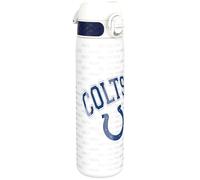 ion8 NFL Indianapolis Colts Botella De Agua De Acero Ligera, 600 ml/20 oz, Sin Aislamiento, A Prueba De Fugas, Fácil De Abrir, Cierre Seguro, Apta Para Lavavajillas, Tapa Abatible, Cabe En Portavasos