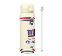 ion8 NFL New York Giants Botella Térmica Con Pajita Extraíble, 750ml/24oz, Aislada, A Prueba De Fugas, Fácil De Abrir, Cierre Seguro, Apta Para Lavavajillas, Tapa Abatible, Ideal Para Deportes
