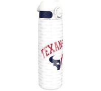 ion8 NFL Houston Texans Botella De Agua De Acero Ligera, 600 ml/20 oz, Sin Aislamiento, A Prueba De Fugas, Fácil De Abrir, Cierre Seguro, Apta Para Lavavajillas, Tapa Abatible, Cabe En Portavasos