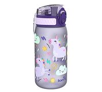 Ion8 Niños Botella Agua, Sin Fugas, Unicornios, 400ml