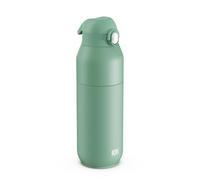 ION8 PRIMO REVIVE Botella De Agua Térmica 720 ml (24 oz), Aqua | Botella De Acero Inoxidable Antifugas, Tapa Abatible De Un Toque, Flujo Rápido, Aislada Al Vacío Frío/Calor, Lavavajillas