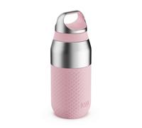 ION8 PRIMO ROAM Botella Térmica 320 ml (11 oz) - Acero Inoxidable Antifugas, Revestimiento Cerámico, Aislamiento al Vacío para Bebidas Frías y Calientes, Apta para Lavavajillas, Rosa Claro
