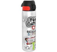 ion8 Tom Gates Rockstar Botella Agua, 500ml, a Prueba de Fugas, Fácil de Abrir, Cerradura Segura, Apta para Lavavajillas, Sin BPA, Asa de Transporte, Fácil de Limpiar, Neutro en Carbono