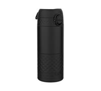 ion8 Vaso Termo Cafe Para Llevar, a Prueba de Fugas, Cerradura Seguro, Sin Derrames en Tránsito, Tapa Higiénica, Fácil de Limpiar, Acero Inoxidable, Aislada al Vacío, Negro