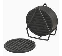 ionEgg Posavasos de silicona con diseño de ranura, duraderos, antideslizantes, antiadherentes, paquete de 9 con soporte de metal para proteger la parte superior de la mesa